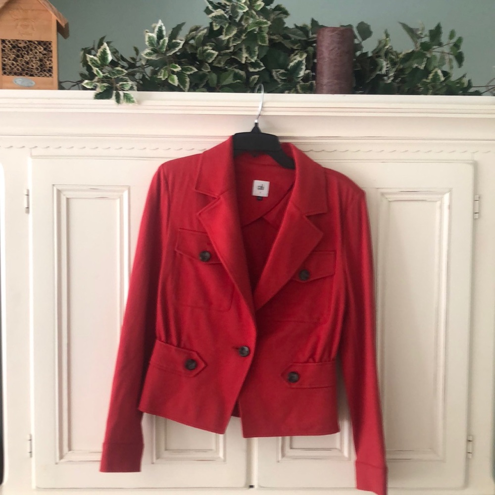 Cabi Little Red Jacket, size 6, EUC! Professional & Comfortsble!❤️